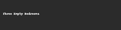 Three Empty Bedrooms Logo